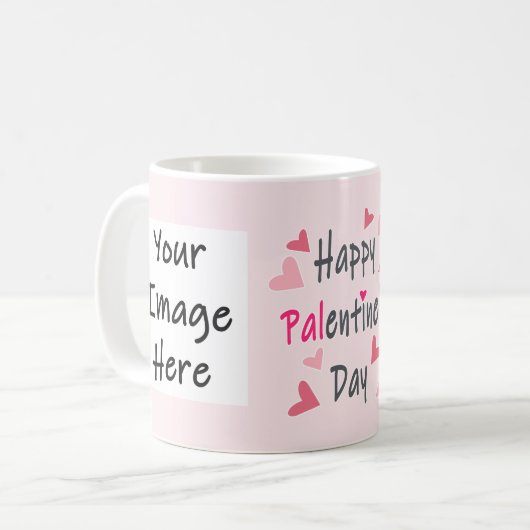 Personalisierter Valentinstag Kaffeetasse (Vorderseite Links)