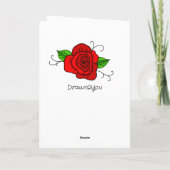 Personalisierter Valentinstag Karte (Rückseite)