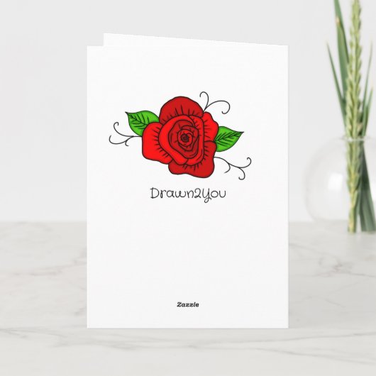 Personalisierter Valentinstag Karte (Rückseite)