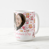 Personalisierter Valentinstag-Katzenbecher mit Fot Kaffeetasse (VorderseiteRechts)