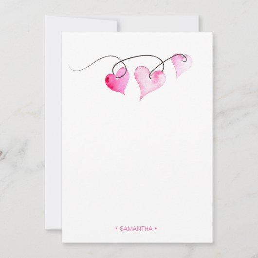 Personalisierter Valentinstag Mitteilungskarte (Vorderseite)