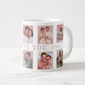 Personalisierter Valentinstag-Mug | Benutzerdefini Jumbo-Tasse (Vorderseite Rechts)