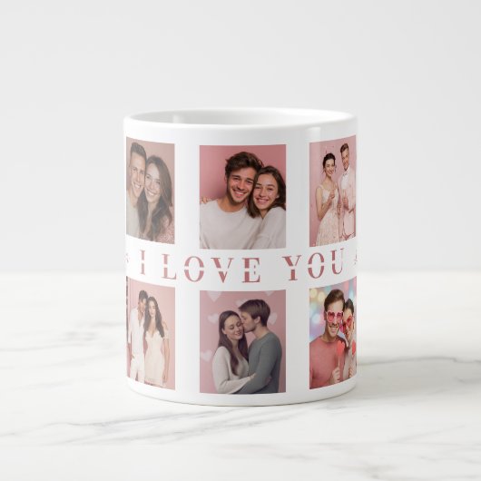 Personalisierter Valentinstag-Mug | Benutzerdefini Jumbo-Tasse (Vorderseite)