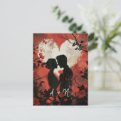 Personalisierter Valentinstag Postkarte (Stehend Vorderseite)