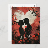 Personalisierter Valentinstag Postkarte (Vorne/Hinten)