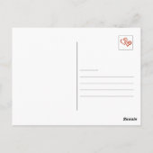 Personalisierter Valentinstag Postkarte (Rückseite)