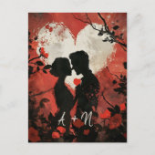 Personalisierter Valentinstag Postkarte (Vorderseite)