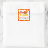 Personalisierter Valentinstag Quadratischer Aufkleber (Tasche)