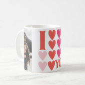 Personalisierter Valentinstag Romantische Tasse (Vorderseite Links)