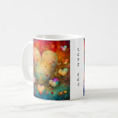 Personalisierter Valentinstag Romantischer Sake Kaffeetasse (Vorderseite Links)