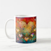 Personalisierter Valentinstag Romantischer Sake Kaffeetasse (Links)