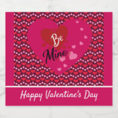 Personalisierter Valentinstag Schaumweinetikett (Einzelnes Label)