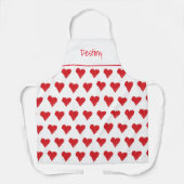 Personalisierter Valentinstag Schürze (Vorderseite)