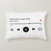 Personalisierter Valentinstag Song Album Couple Dekokissen (Vorderseite)