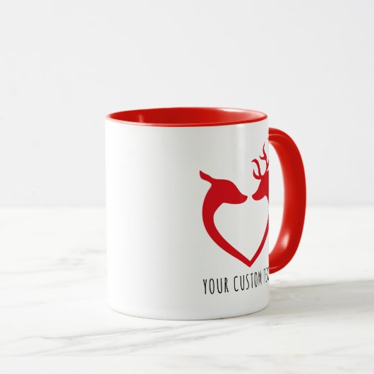 Personalisierter Valentinstag Tasse (VorderseiteRechts)