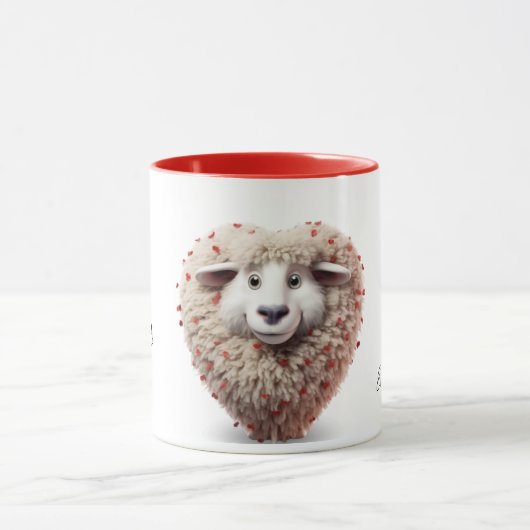 Personalisierter Valentinstag Tasse (Zentrum)