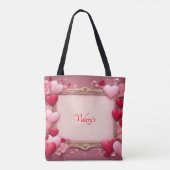 Personalisierter Valentinstag Vollausdruck Tasche (Rückseite)