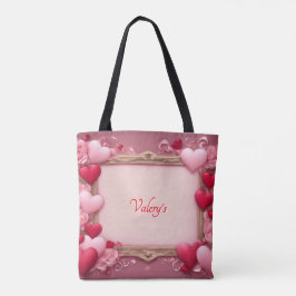 Personalisierter Valentinstag Vollausdruck Tasche