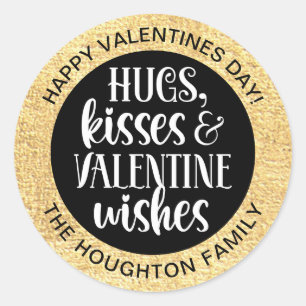 Personalisierter Valentinsticker Runder Aufkleber