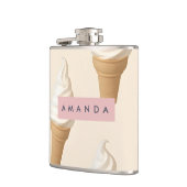 Personalisierter Vanilla Club Flachmann (Links)