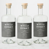 Personalisierter Vanilla Extract Alkoholflaschenetikett (Flaschen)