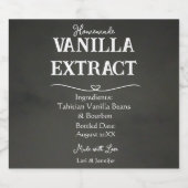 Personalisierter Vanilla Extract Alkoholflaschenetikett (Einzelnes Label)