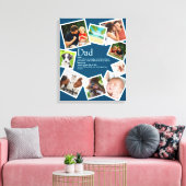 Personalisierter Vater - Definition 9 - FotoCollag Leinwanddruck (Insitu (Wohnzimmer))
