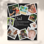 Personalisierter Vater - Definition 9 - Schwarz Künstlicher Leinwanddruck<br><div class="desc">Personalisieren Sie mit 9 Lieblings-Fotos und personalisierten Nachrichten für Ihren besonderen Vater oder Papa, um ein einzigartiges Geschenk für Vatertag, Geburtstag, Weihnachten oder jeden Tag, den Sie gewollt, um zu zeigen, wie viel er für Sie bedeutet. Eine perfekte Art, ihm zu zeigen, wie phantastisch er jeden Tag ist. Entwickelt von...</div>