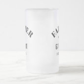 Personalisierter Vater der Groom-Bier-Tasse Mattglas Bierglas (Mittel)