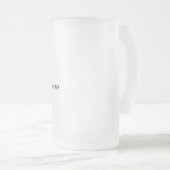 Personalisierter Vater der Groom-Tasse Mattglas Bierglas (VorderseiteRechts)