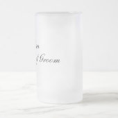 Personalisierter Vater der Groom-Tasse Mattglas Bierglas (Mittel)