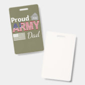 Personalisierter Vater der Proud-Armee Ausweis (Front & Back)