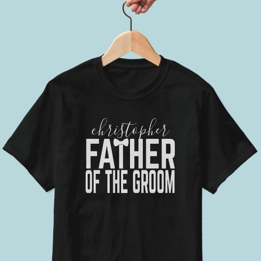 Personalisierter Vater des Groom-Hochzeitssängers  T-Shirt