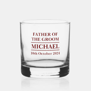 Personalisierter Vater des Groom Tumblers Whisky Whiskyglas