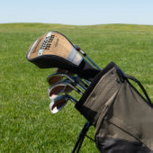Personalisierter Vater des Groom-Whisky-Fass Golf Headcover (In SItu)