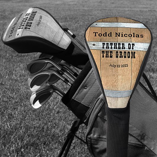 Personalisierter Vater des Grooms Golf Headcover