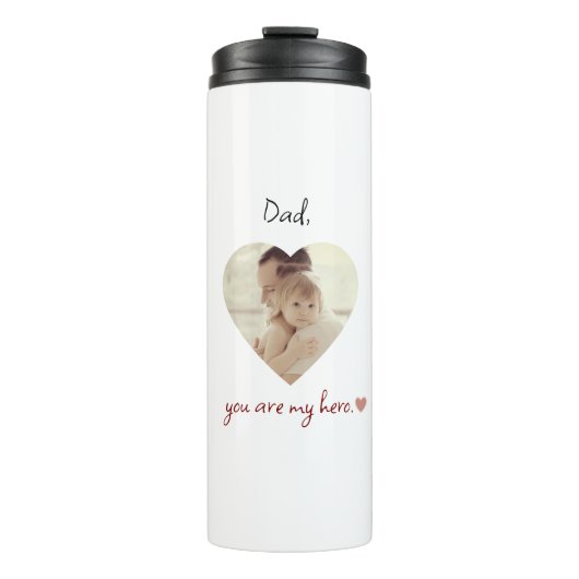 Personalisierter Vater Du bist mein herdischer Tum Thermosbecher (Vorderseite)