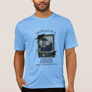 Personalisierter Vater eines Graduate Foto T-Shirt