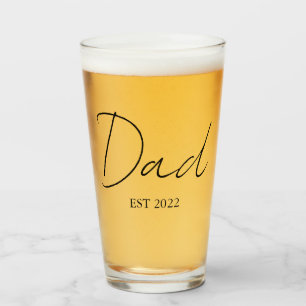 Personalisierter "Vater EST. [Jahr]" Glascup Glas