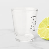 Personalisierter Vater EST. Jahr-Shot-Glas Schnapsglas (Links)