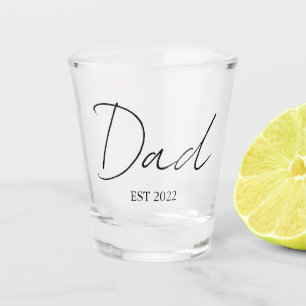 Personalisierter Vater EST. Jahr-Shot-Glas Schnapsglas