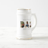 Personalisierter VATER Foto Beer Tasse Stein (VorderseiteRechts)