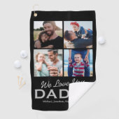 Personalisierter Vater Foto Golfhandtuch (Insitu)
