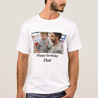 Personalisierter Vater Foto T-Shirt