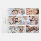 Personalisierter Vater Foto Vater Geschirrtuch (Horizontal)