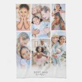 Personalisierter Vater Foto Vater Geschirrtuch (Vertikal)
