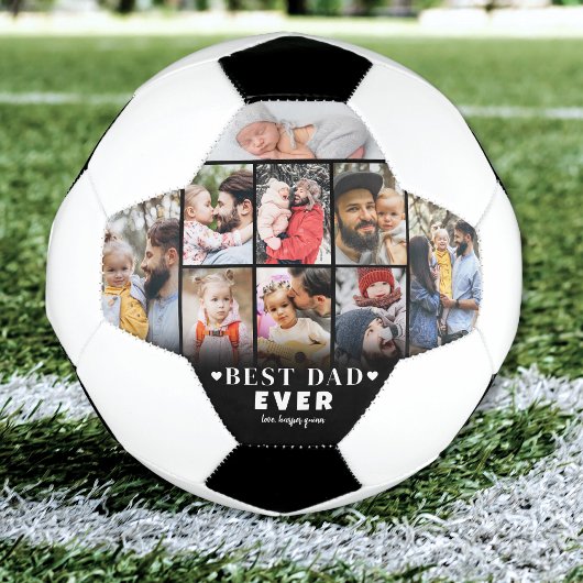 Personalisierter Vater FotoCollage Fußball