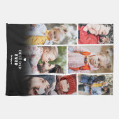 Personalisierter Vater FotoCollage Vater Geschirrtuch (Horizontal)