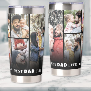Personalisierter Vater FotoCollage Vater Thermobecher