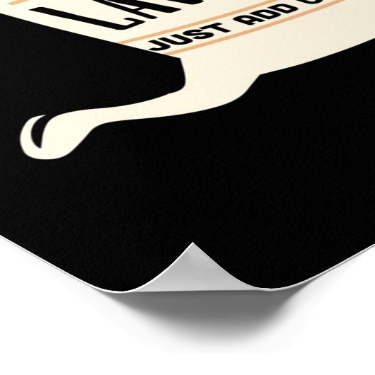 Personalisierter Vater | Fröhlicher Vatertag Poster (Ecke)